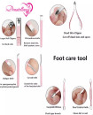 Pink Manicure Set 18 in 1 Stainless Steel Grooming Kit Professional Pedicure set